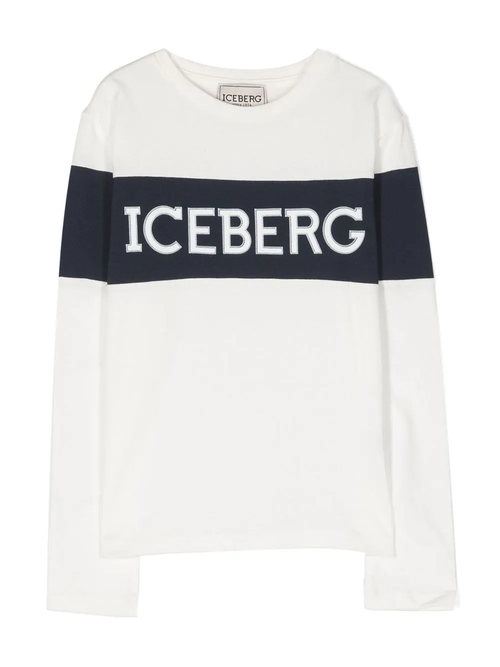 

Iceberg Kids logo-print long-sleeve top - White