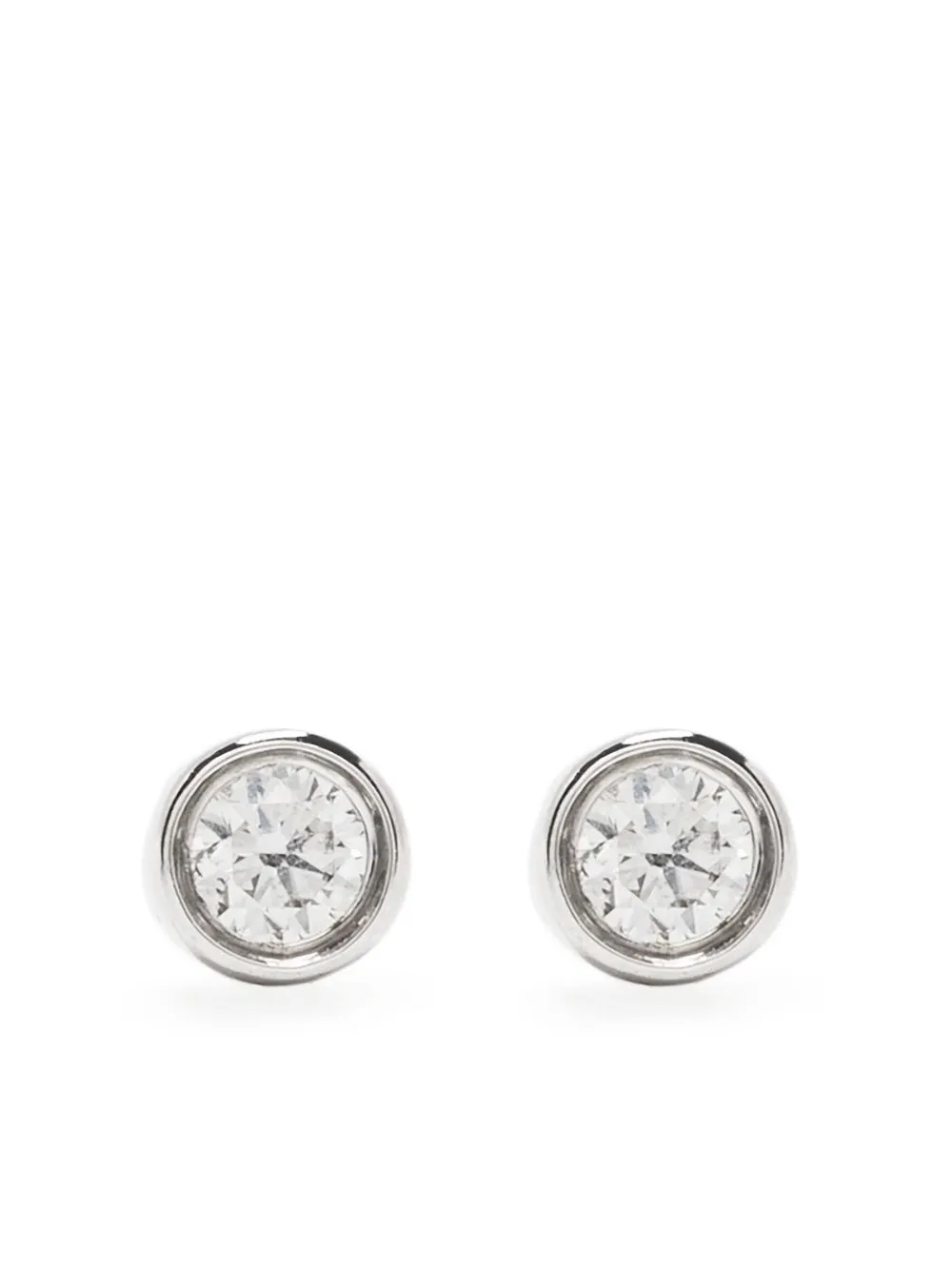 

Ef Collection 14kt white gold diamond stud earrings - Silver