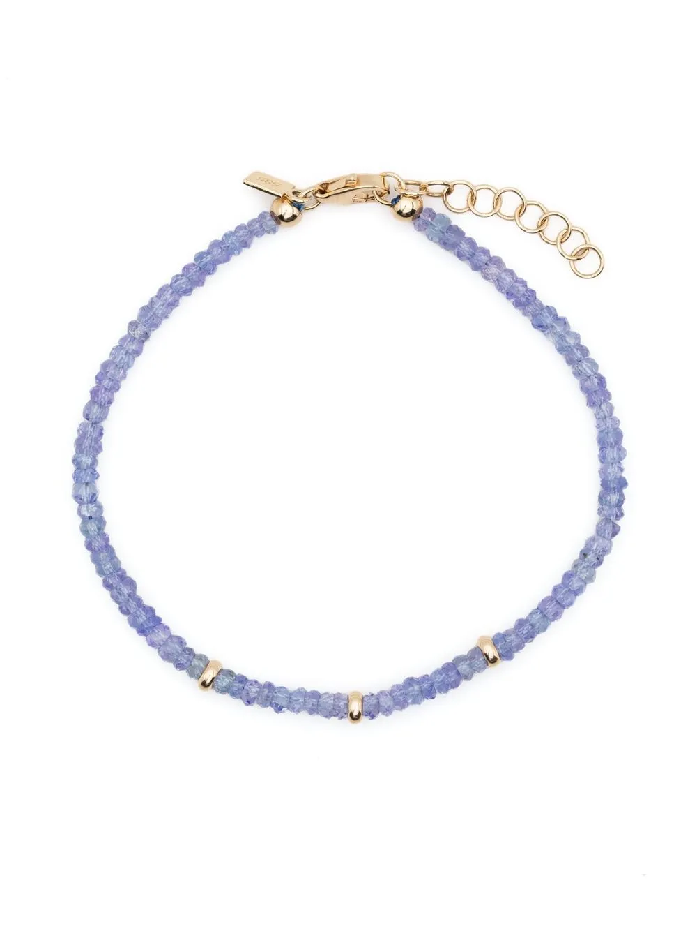 

Ef Collection 14kt yellow gold Birthstone tanzanite beaded bracelet