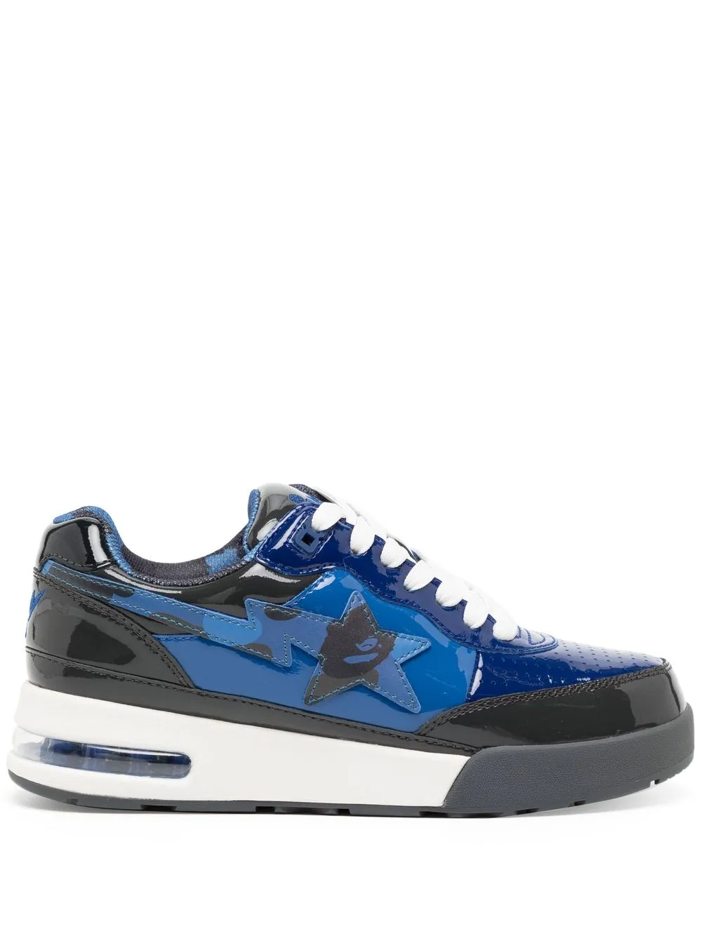 

A BATHING APE® tenis bajos Sta - Azul