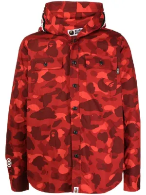 A BATHING APE® Giant Shark Zipped Hoodie - Farfetch