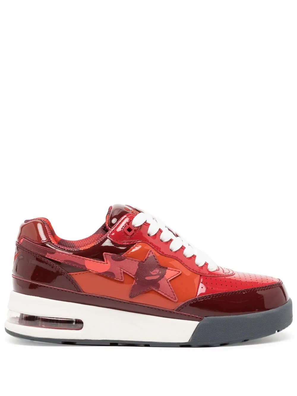 

A BATHING APE® tenis bajos Sta - Rojo