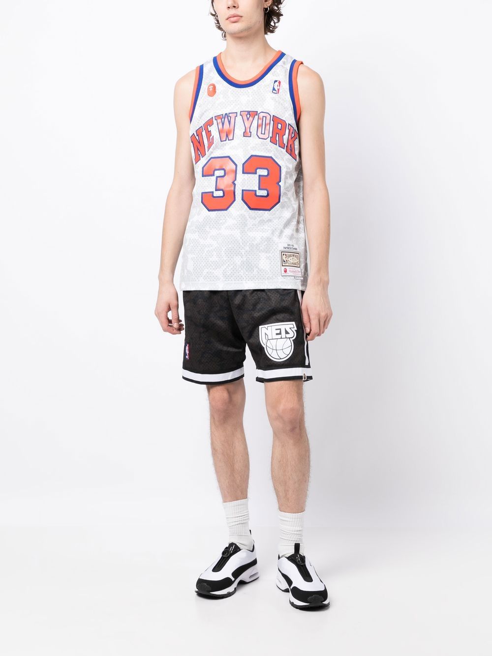 A BATHING APE® Shorts met print - Zwart