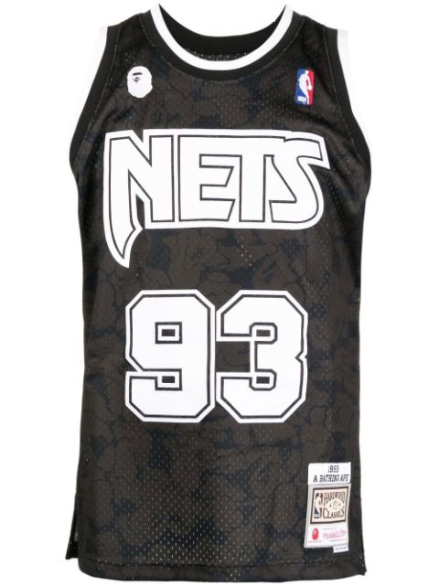 A BATHING APE® Nets-print detail tank top