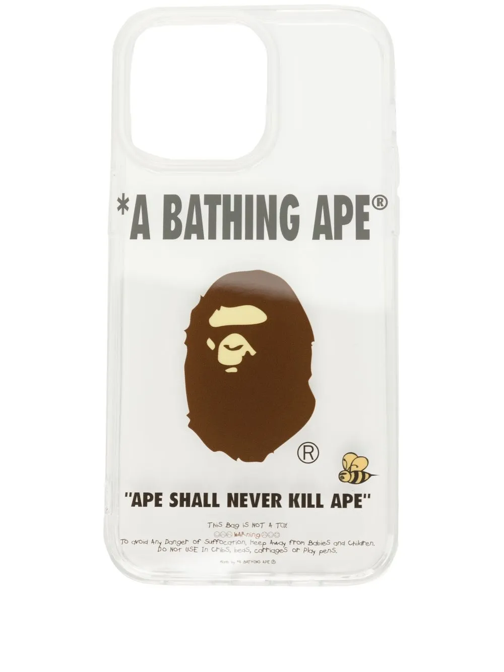 

A BATHING APE® logo-print iPhone 14 Pro Max case - White