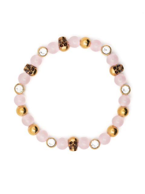 Alexander McQueen skull-charm bead bracelet Women