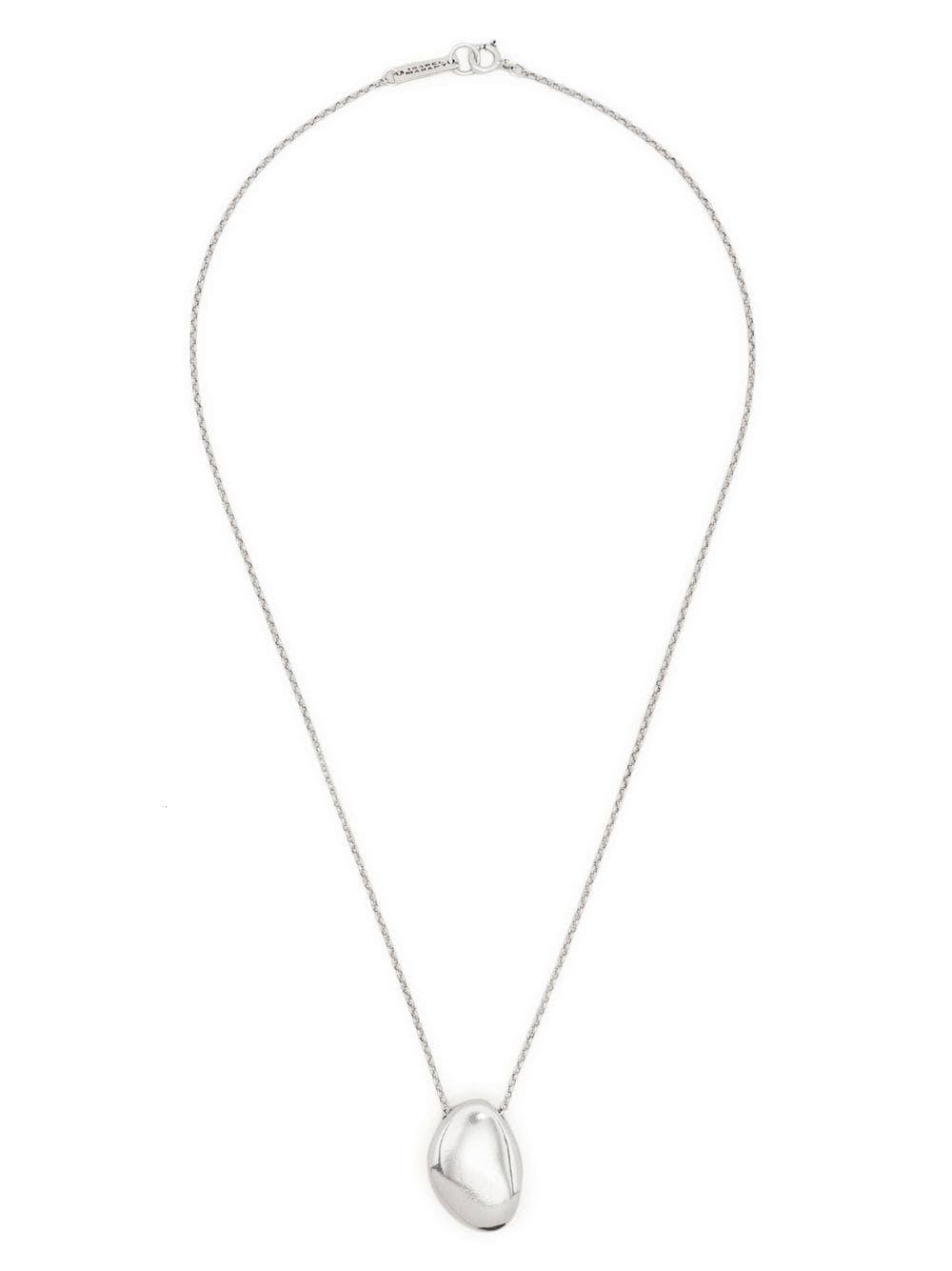Shop Isabel Marant Pendant Chain Necklace In Silver