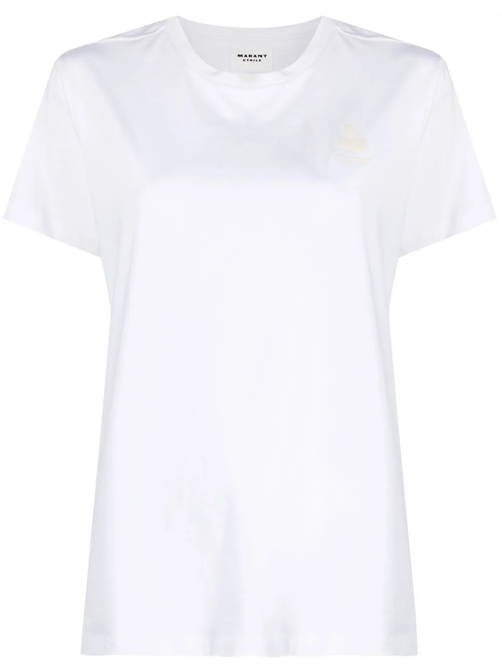 

Isabel Marant Étoile embroidered-logo organic cotton T-shirt - White