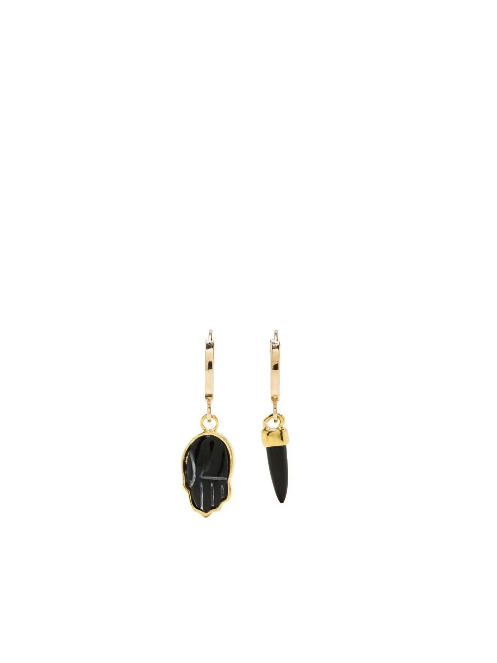 

Isabel Marant drop hoop earrings - Gold