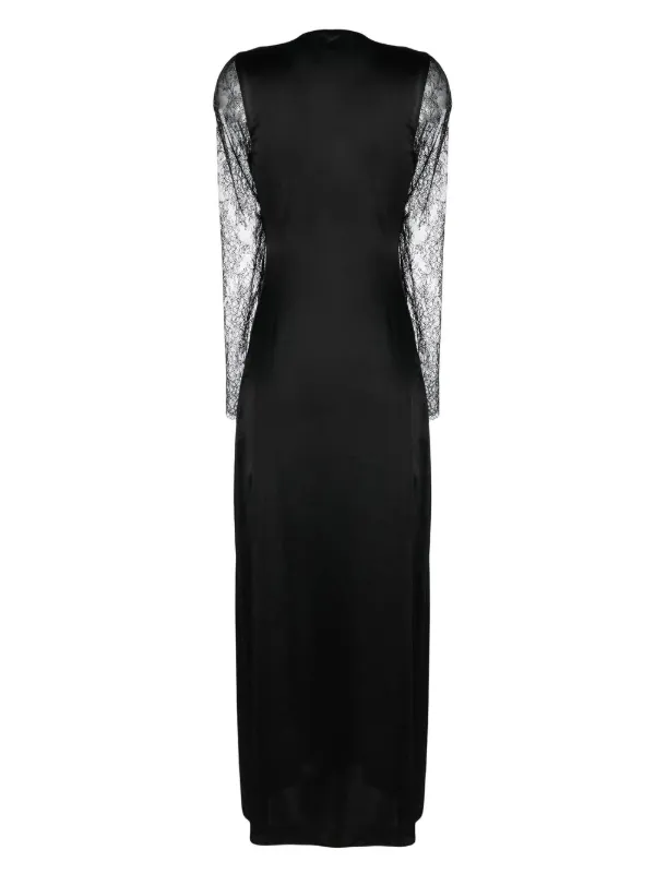 maison silk dress Maison Margiela Maxi Draped Satin Dress