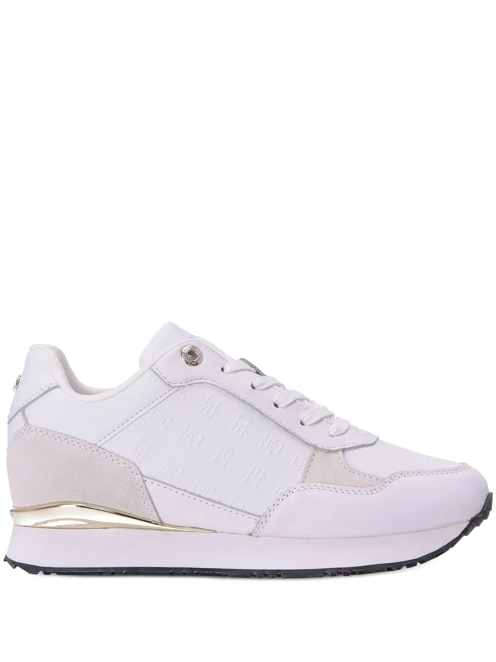 

Tommy Hilfiger tenis con monograma a paneles - Blanco