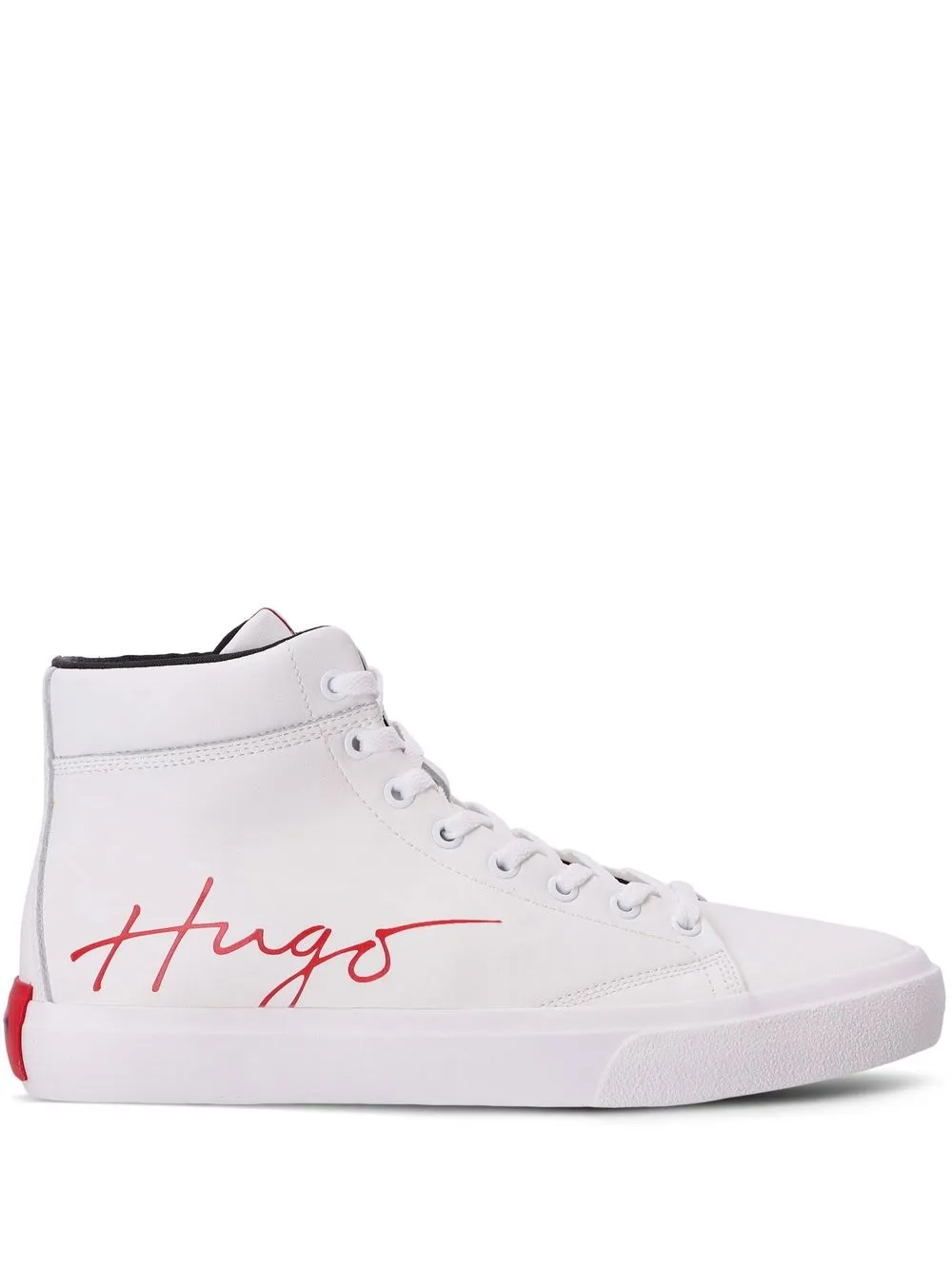 

HUGO handwritten logo-print sneakers - White