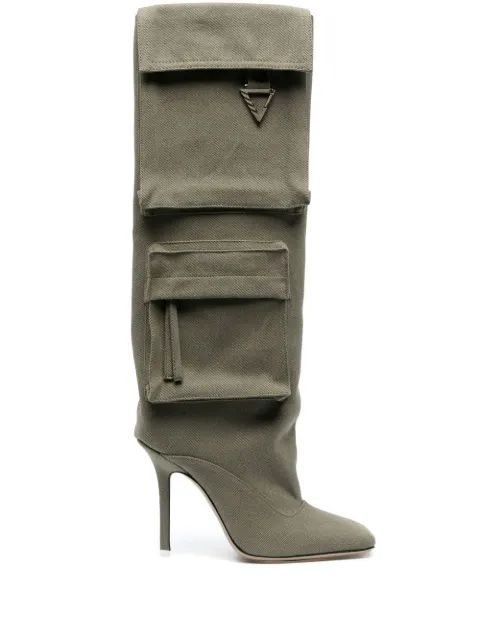 The Attico patch-pocket boots