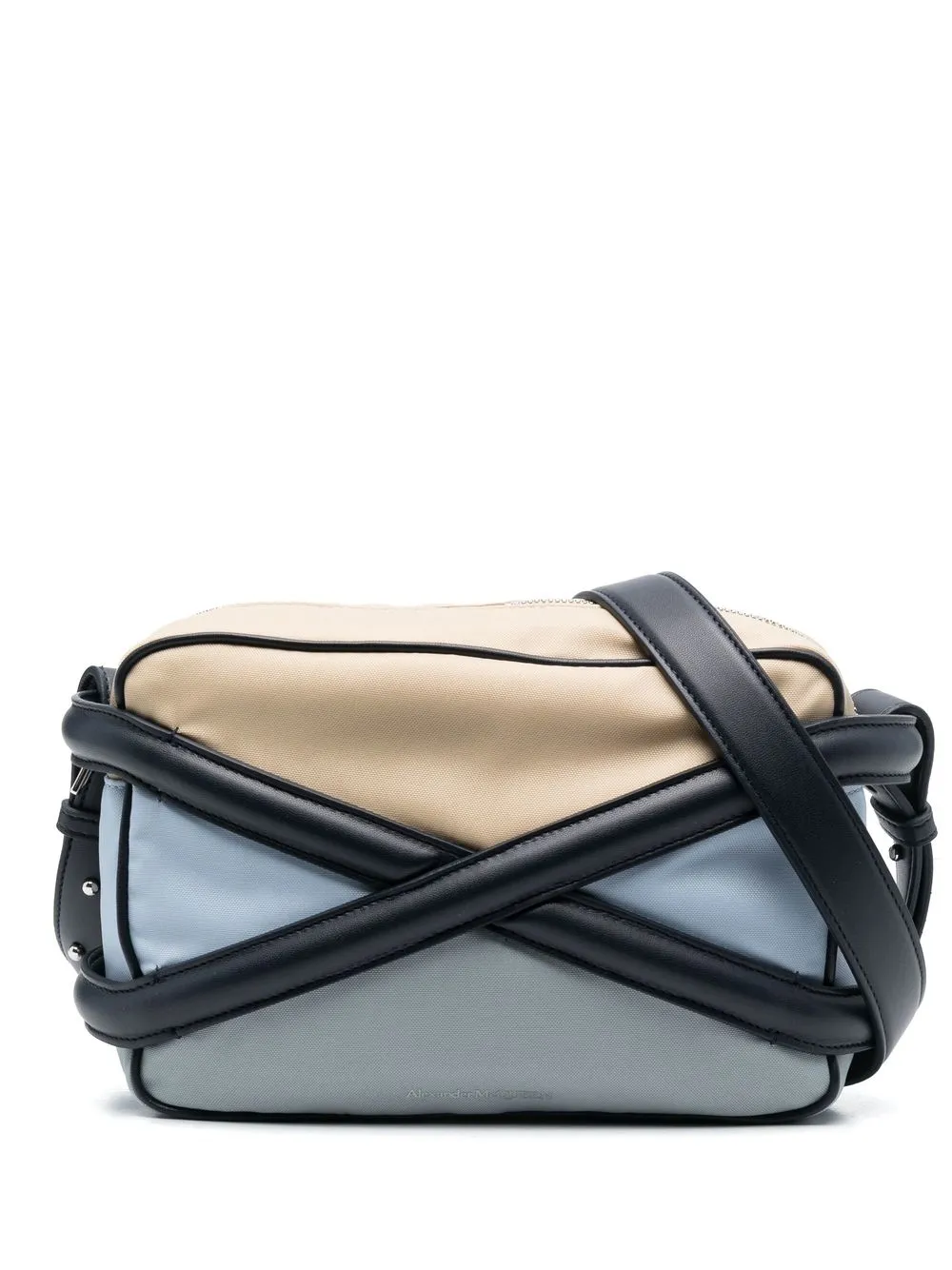 Alexander McQueen logo-print camera bag – Blue Alexander McQueen logo-print camera bag – Blue