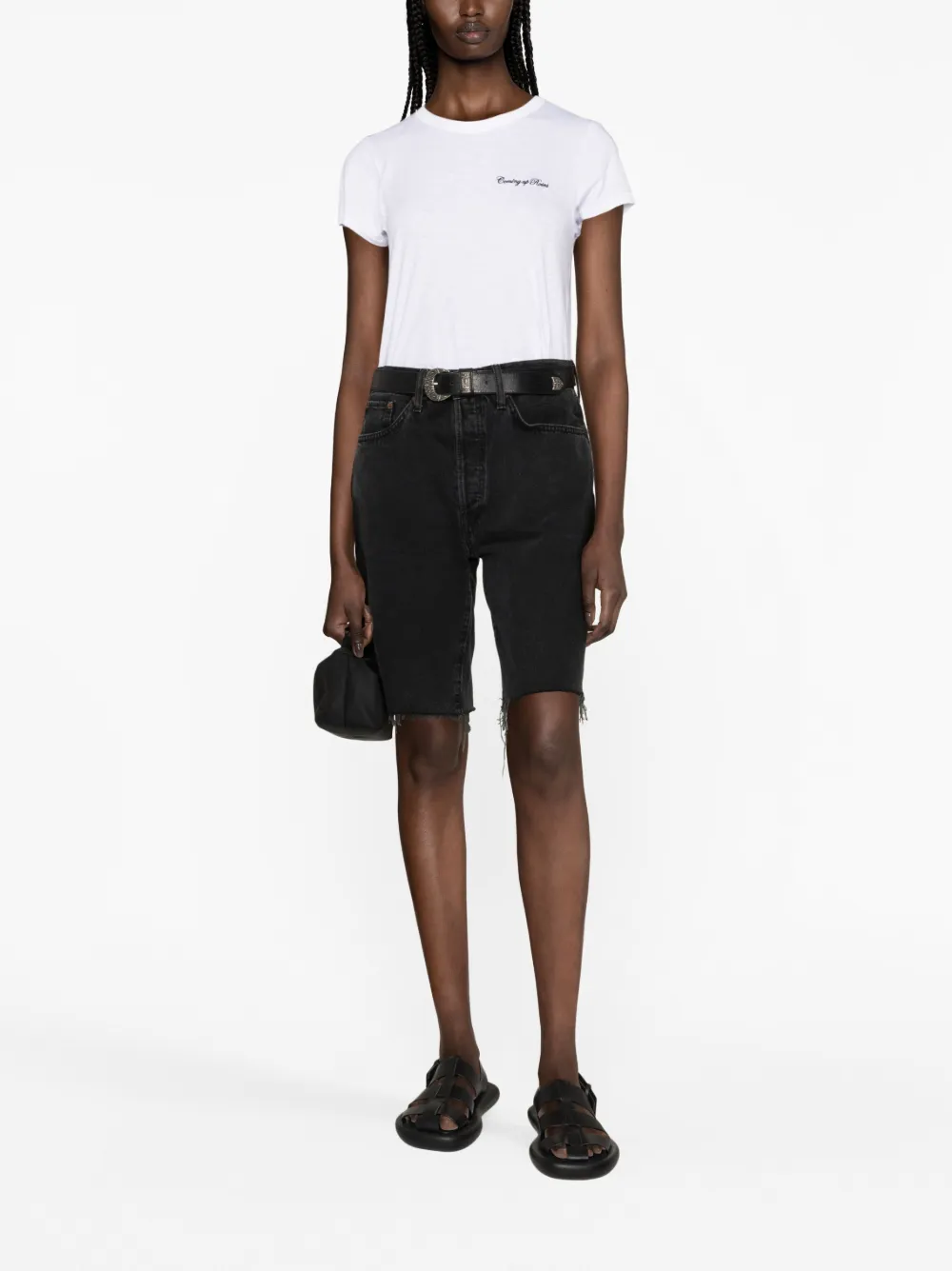 rag & bone logo-print organic-cotton T-shirt - Wit