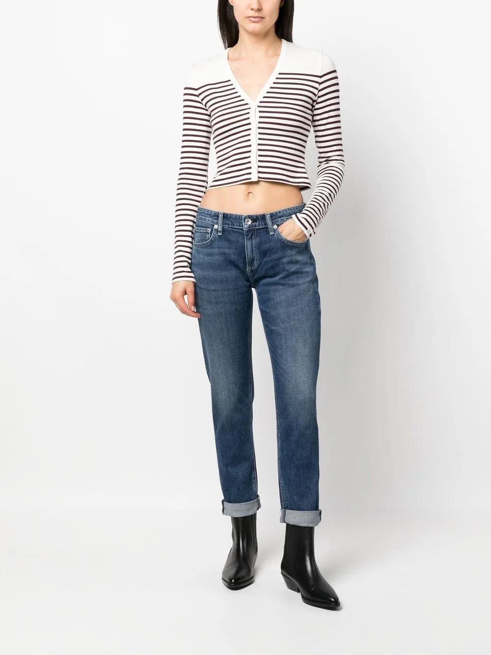 rag & bone Straight jeans - Blauw