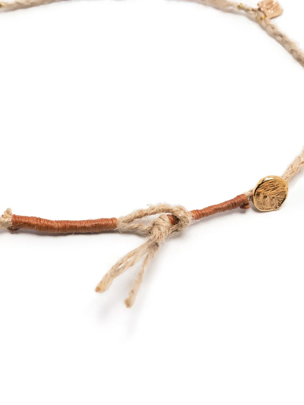 Nick Fouquet Choker met touwdetail - Bruin