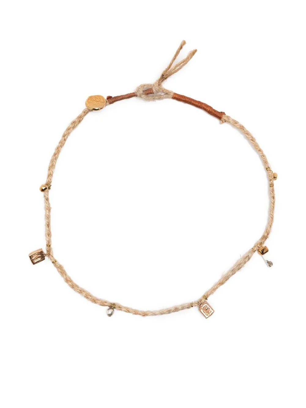 

Nick Fouquet rope-detail choker necklace - Brown