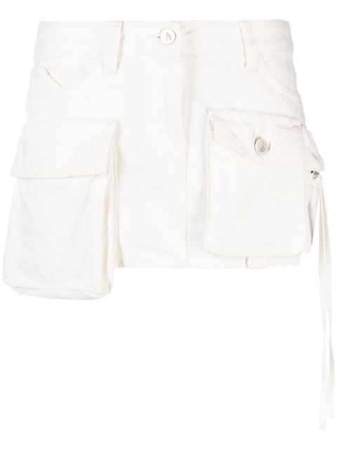 The Attico wrap-effect miniskirt