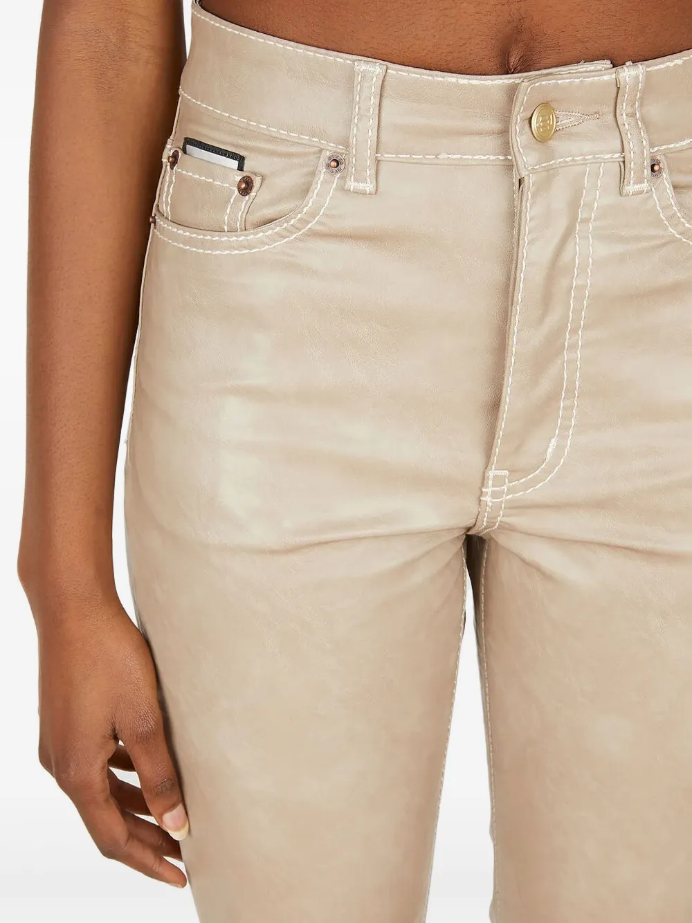 Eytys Solstice Vegan Leather Pants In Neutral