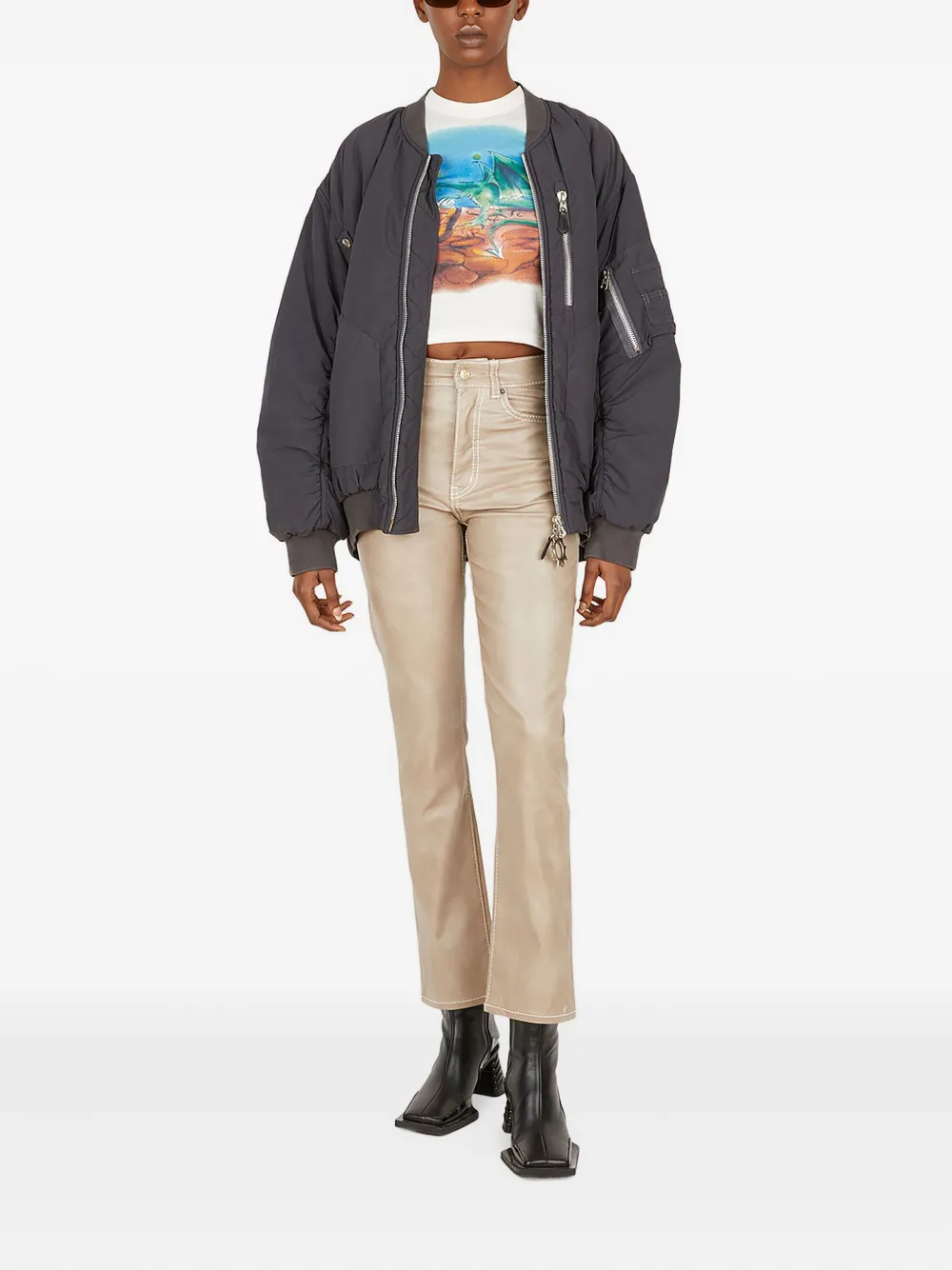 EYTYS shiny cropped trousers | Cropped Pants | Image 2