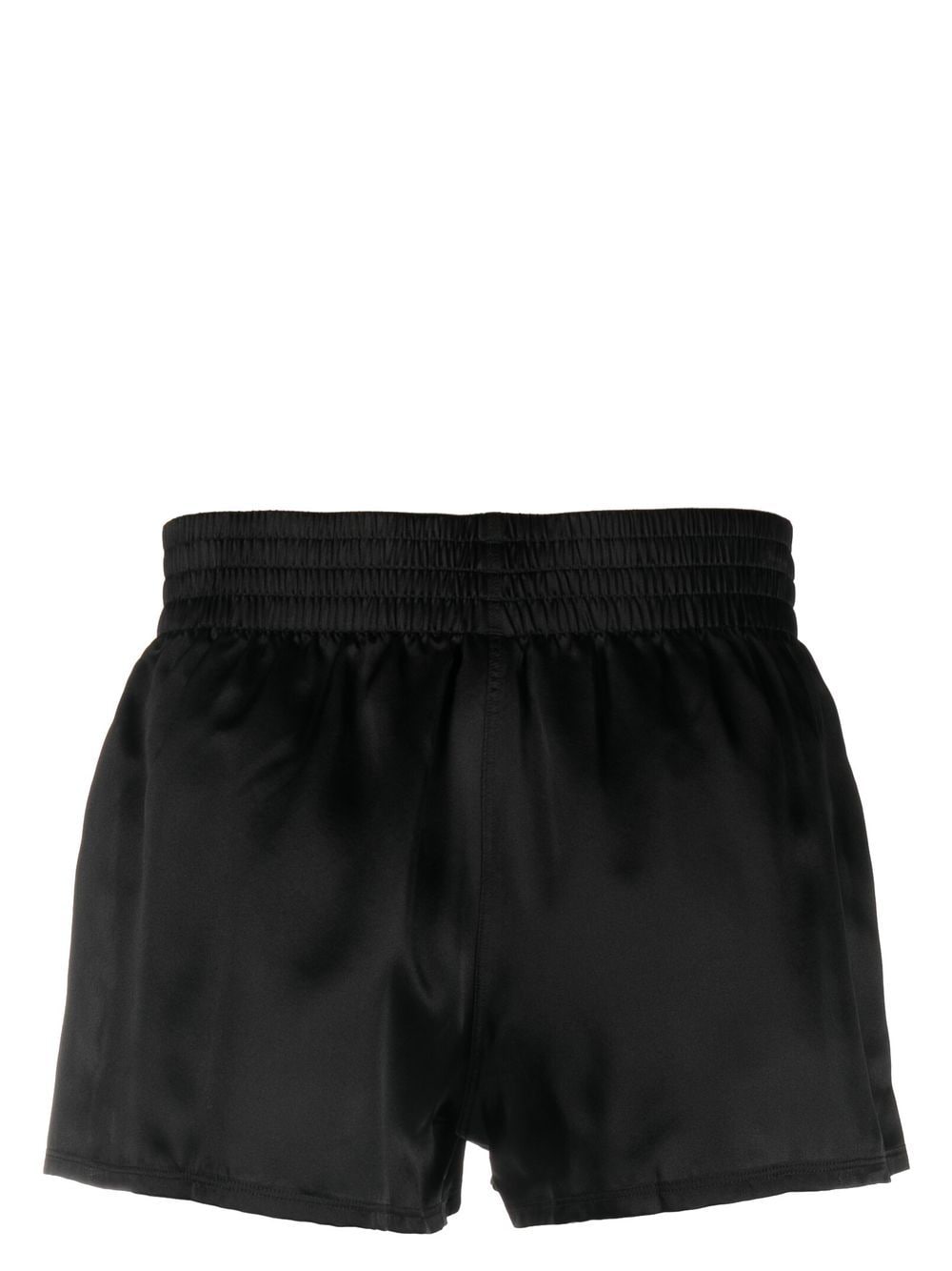 Shop Maison Close Smocked Elasticated-waistband Boxers In Black