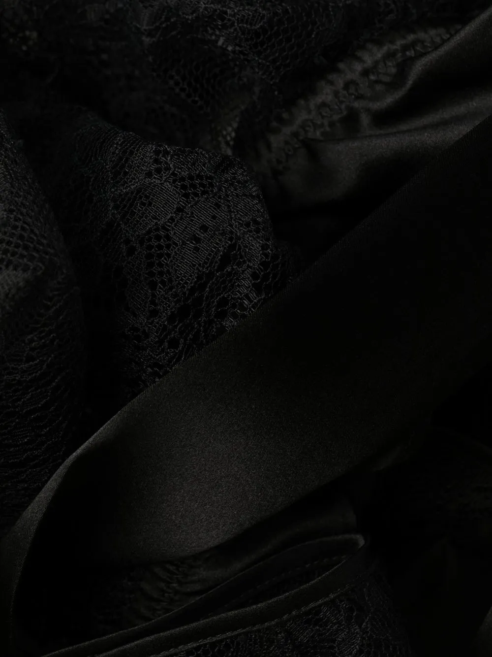 Maison Close Lace-panel Halterneck Body In Black