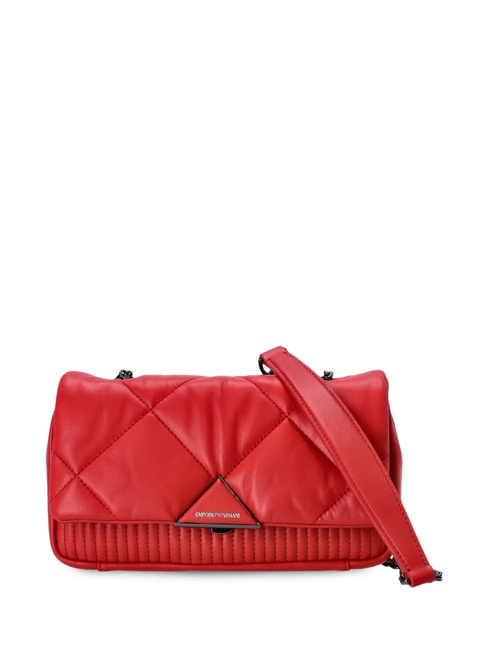 

Emporio Armani diamond-quilt shoulder bag - Red
