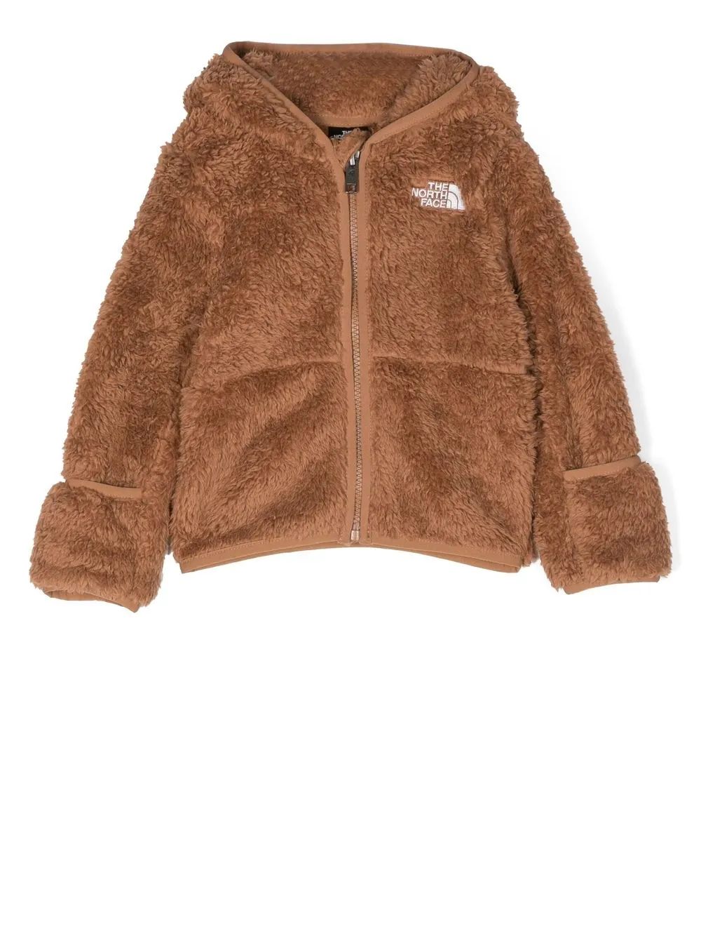 

The North Face Kids embroidered-logo fleece jacket - Brown