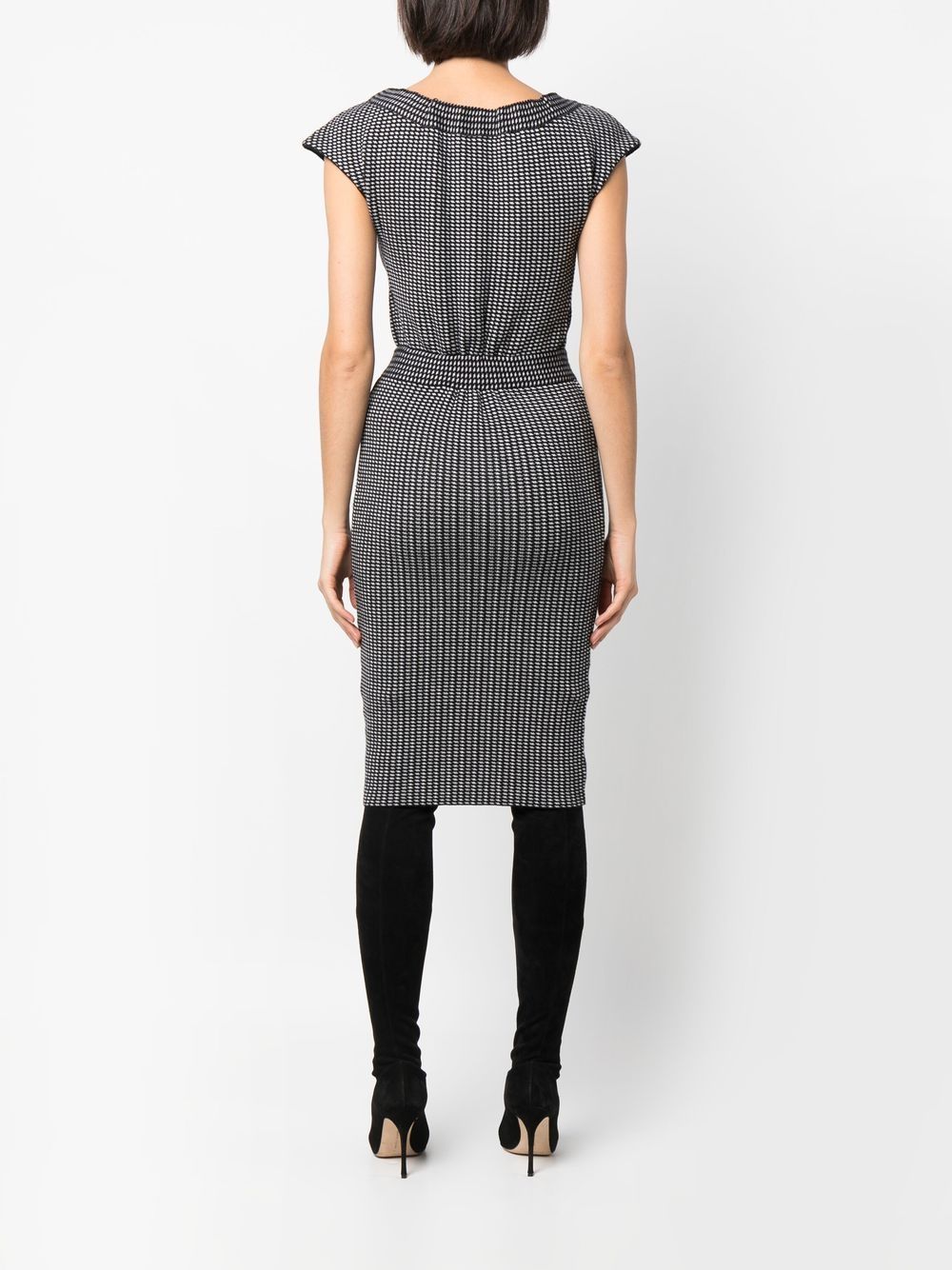 Christian Dior 2010 belted knitted dress Women