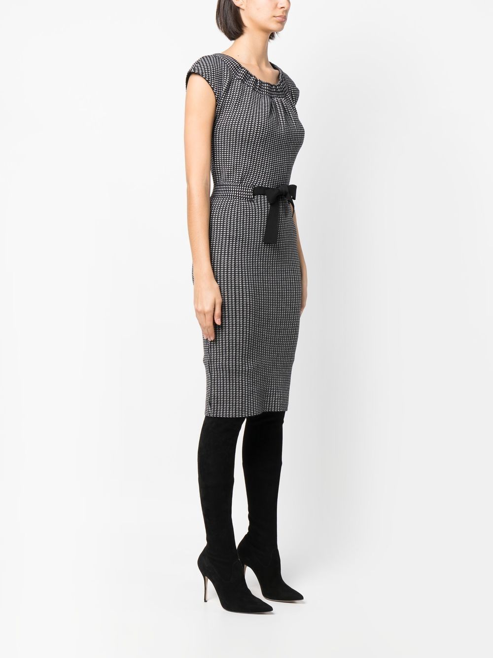 Christian Dior 2010 belted knitted dress Women