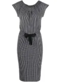 Christian Dior Pre-Owned 2010 belted knitted dress - Black