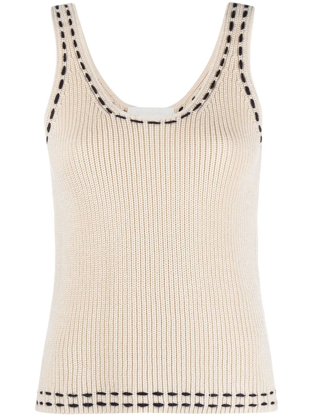 

ZIMMERMANN Clover knitted tank top - Neutrals