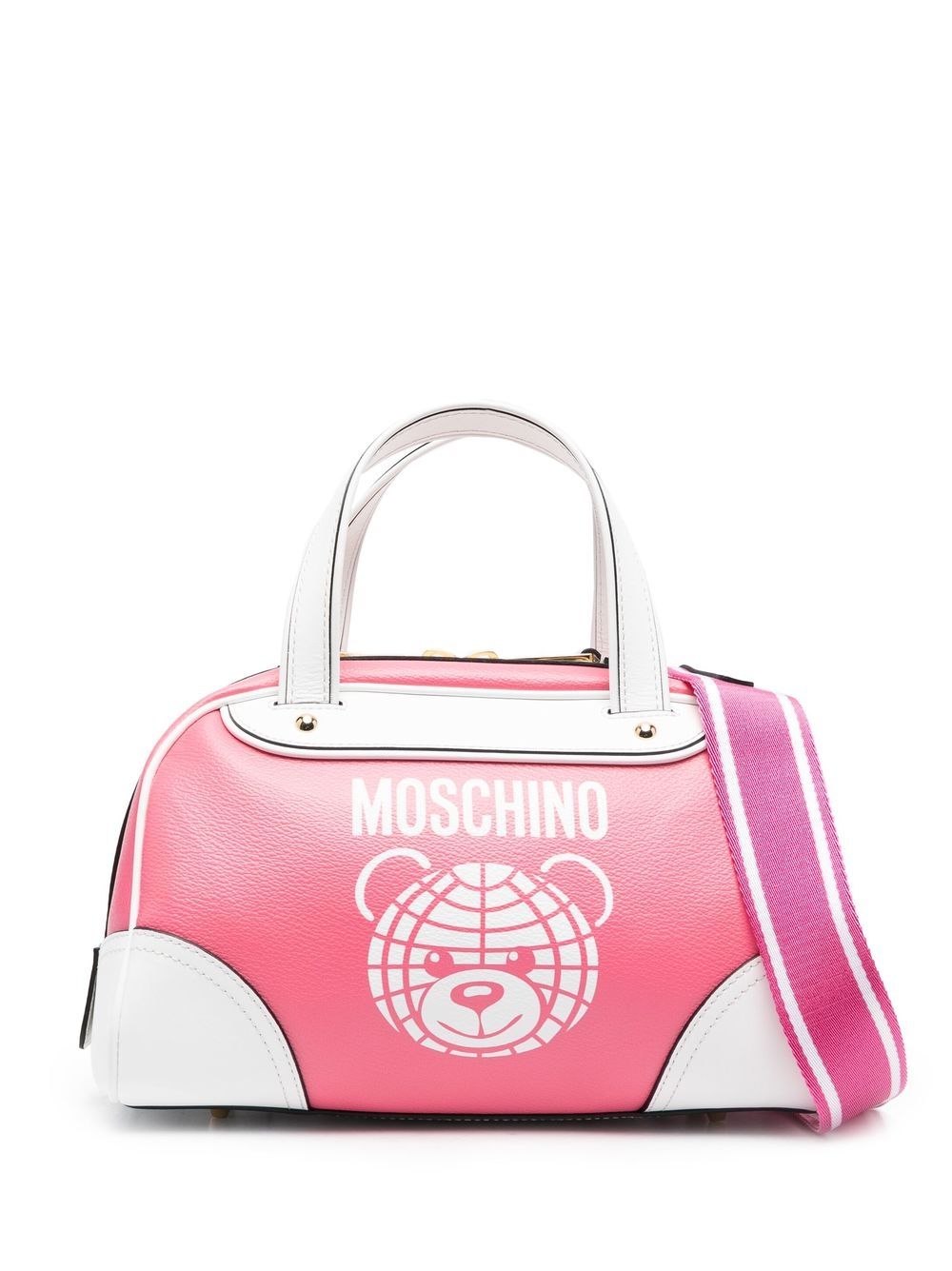 

Moschino bear print tote bag - Pink