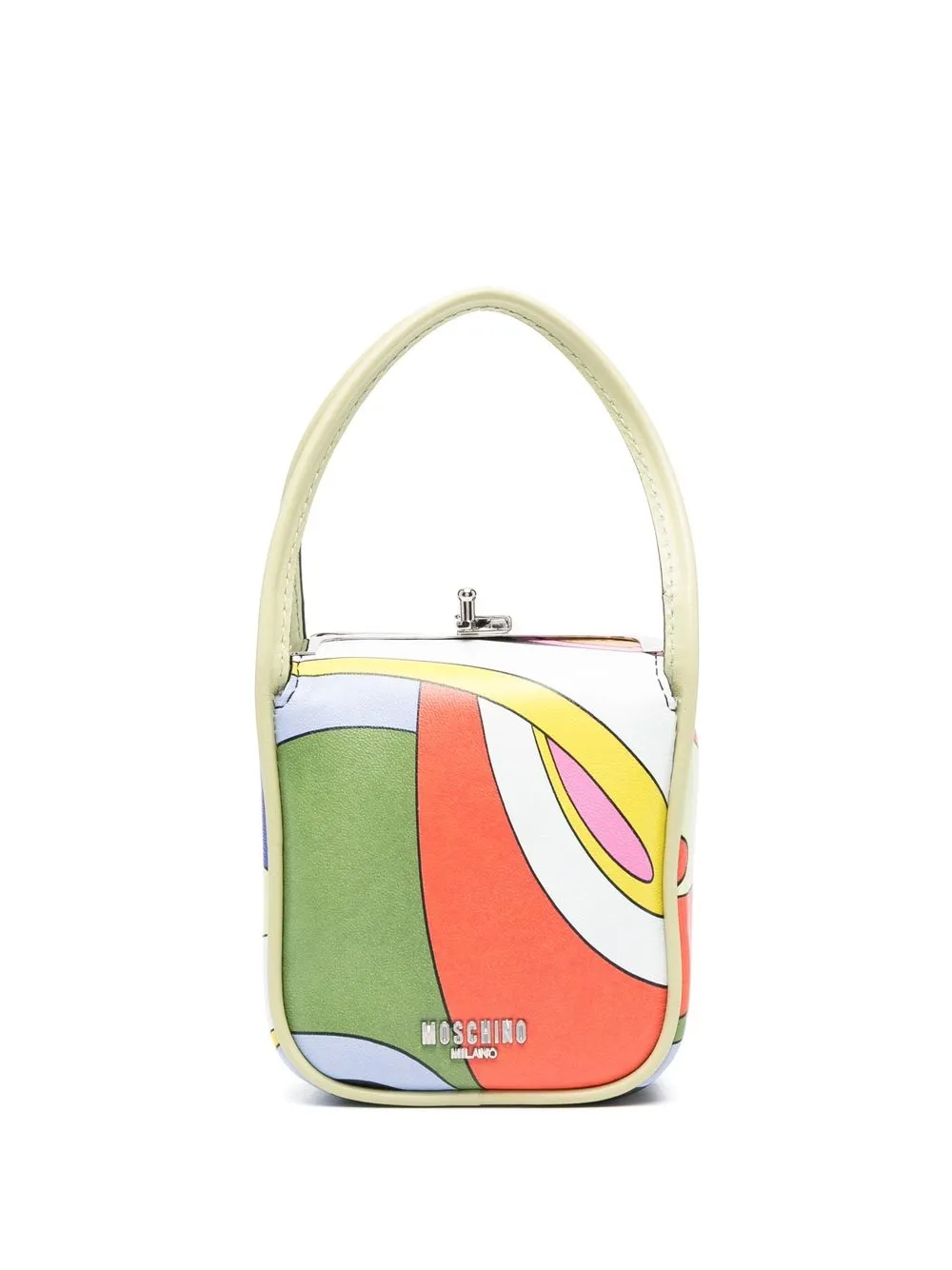 

Moschino tote con motivo abstracto - Verde