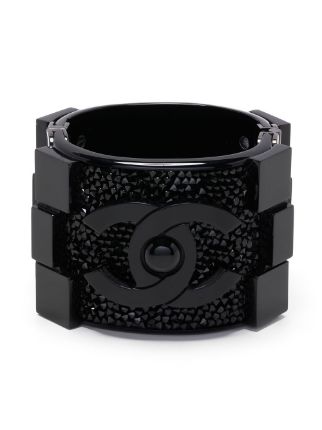 Chanel Vintage Gold Metal And Black Leather Oversized Interlocking CC Belt,  1997 Available For Immediate Sale At Sotheby's