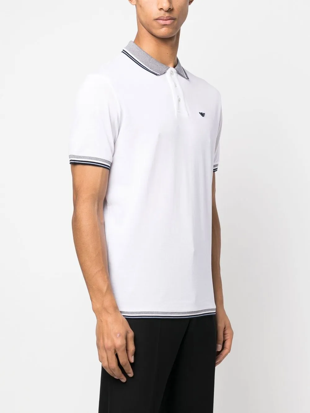 Armani tipped polo shirt hotsell