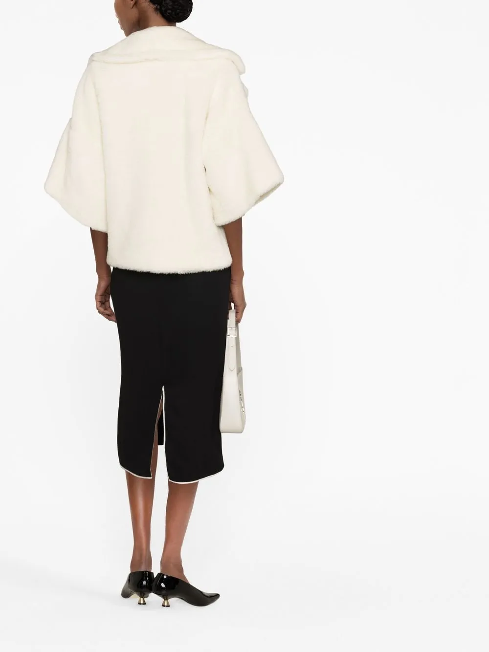 Max Mara Jack met dubbele rij knopen Wit
