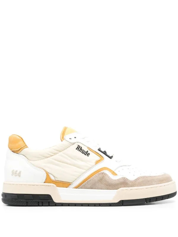 RHUDE Racing lace up Sneakers White FARFETCH AE