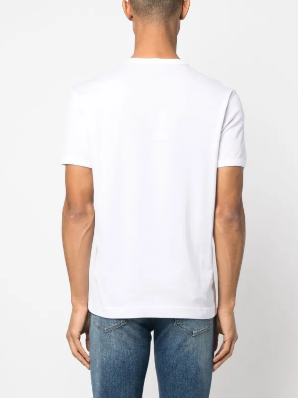 関税込み【DOLCE & GABBANA】 DGエンブロイダリー Tシャツ ブラックのメンズ Tシャツ コットン DGエンブロイダリー