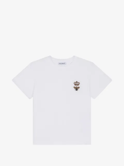 Dolce & Gabbana embroidered Bee cotton T-shirt
