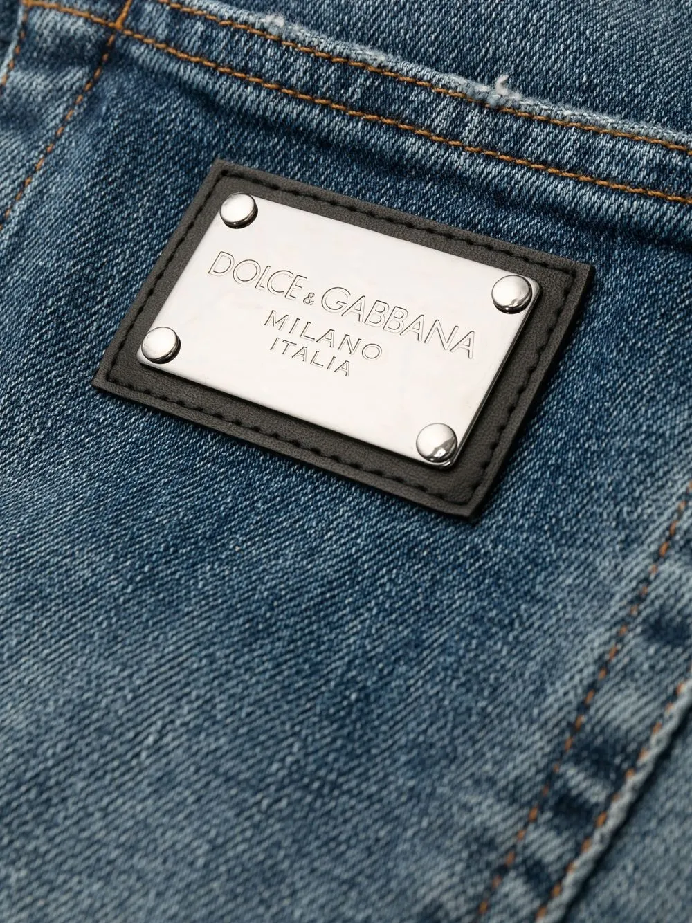 Dolce & Gabbana logo-plaque Denim Jeans - Farfetch