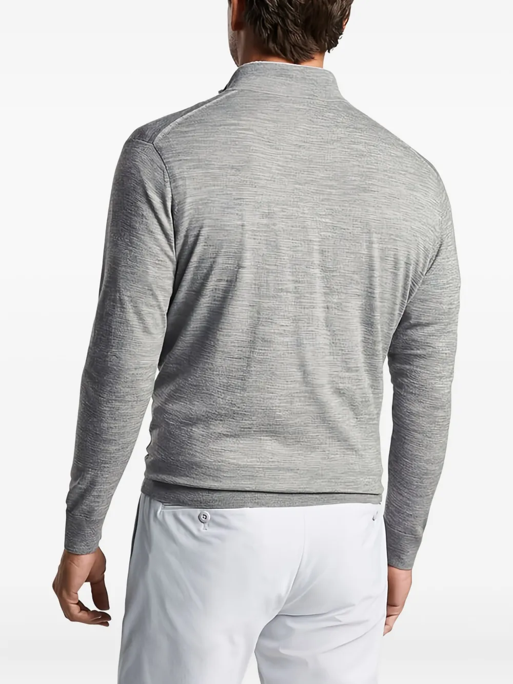 Peter Millar Half-zip Sweater In Gray