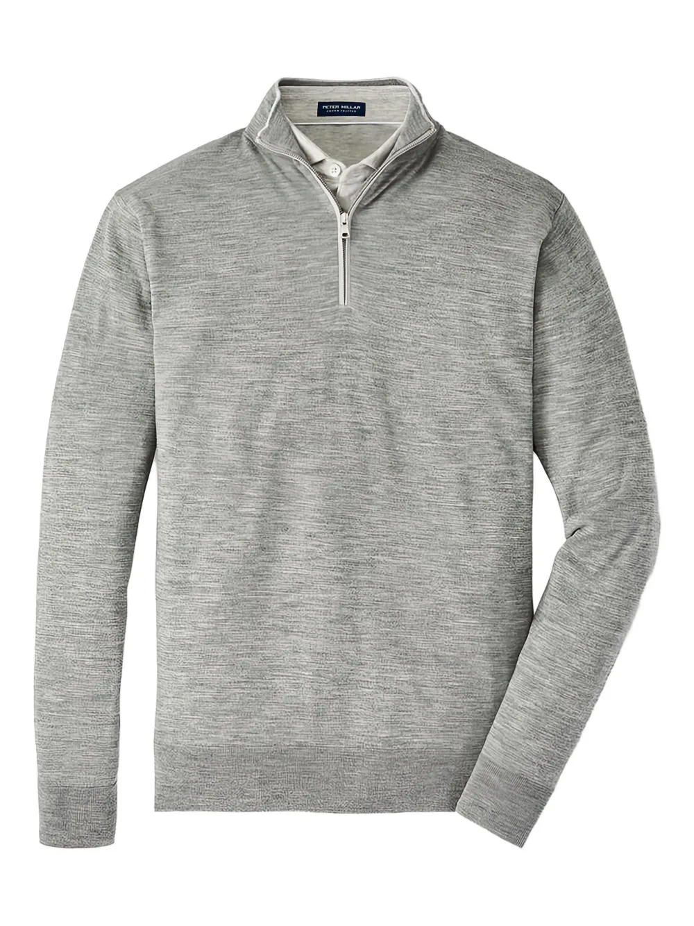 Peter Millar Half-zip Sweater In Gray