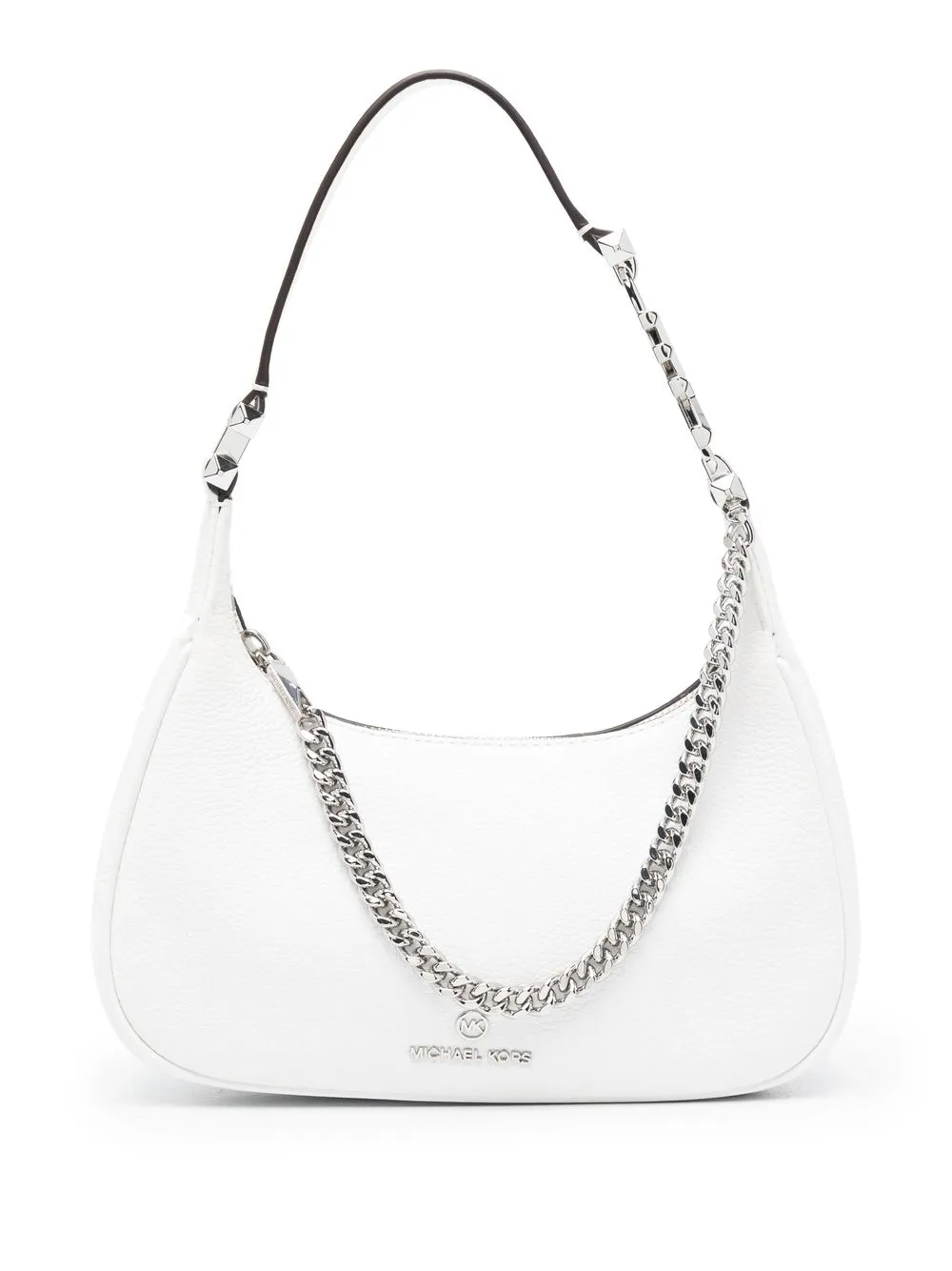 

Michael Michael Kors leather pebbled texture shoulder bag - White