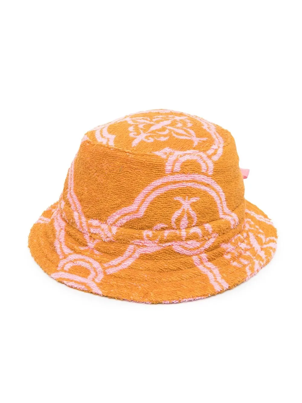 Zimmermann Kids' Abstract-print Terry Bucket Hat In Orange