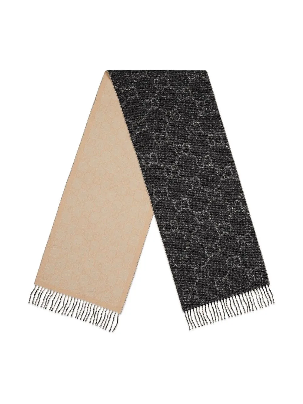 Gucci Double Jacquard GG Wool Scarf