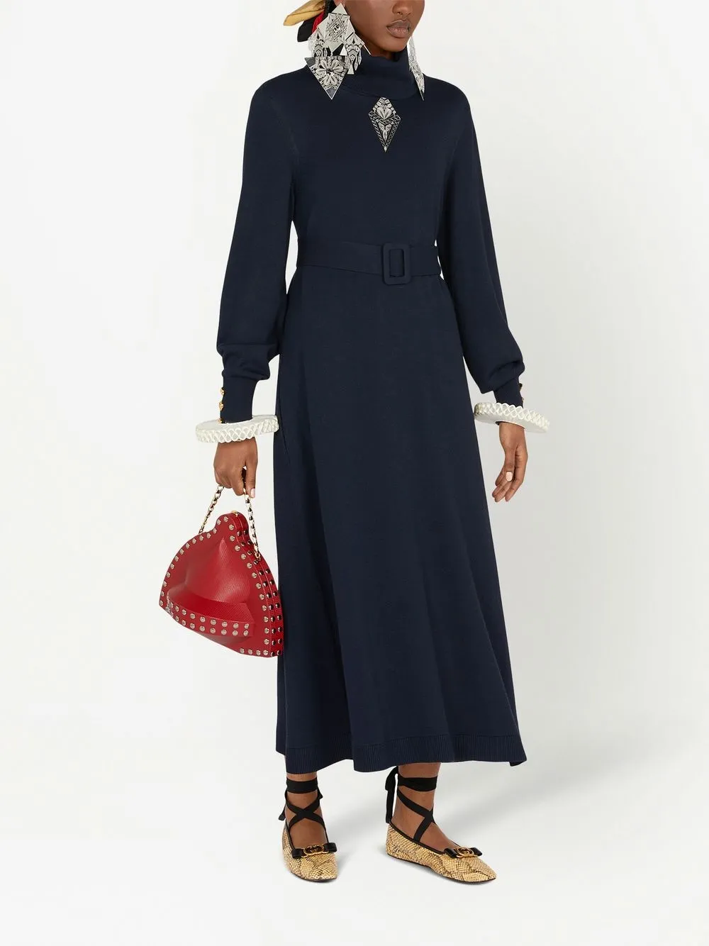 Gucci Wollen jurk - Blauw
