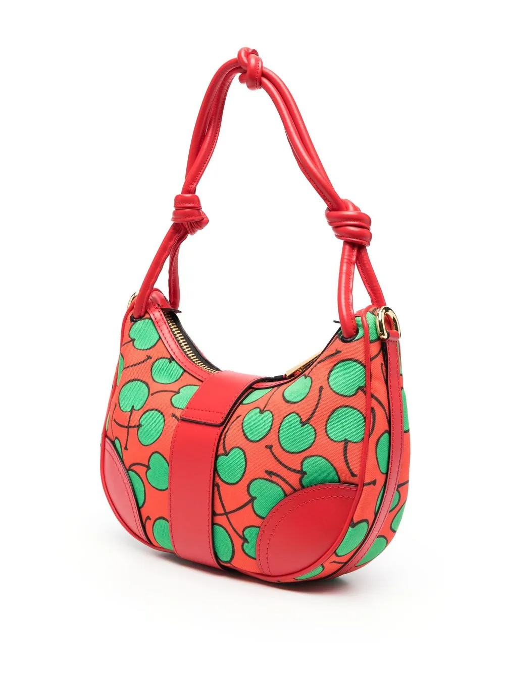 Moschino cherryprint Leather Shoulder Bag Farfetch