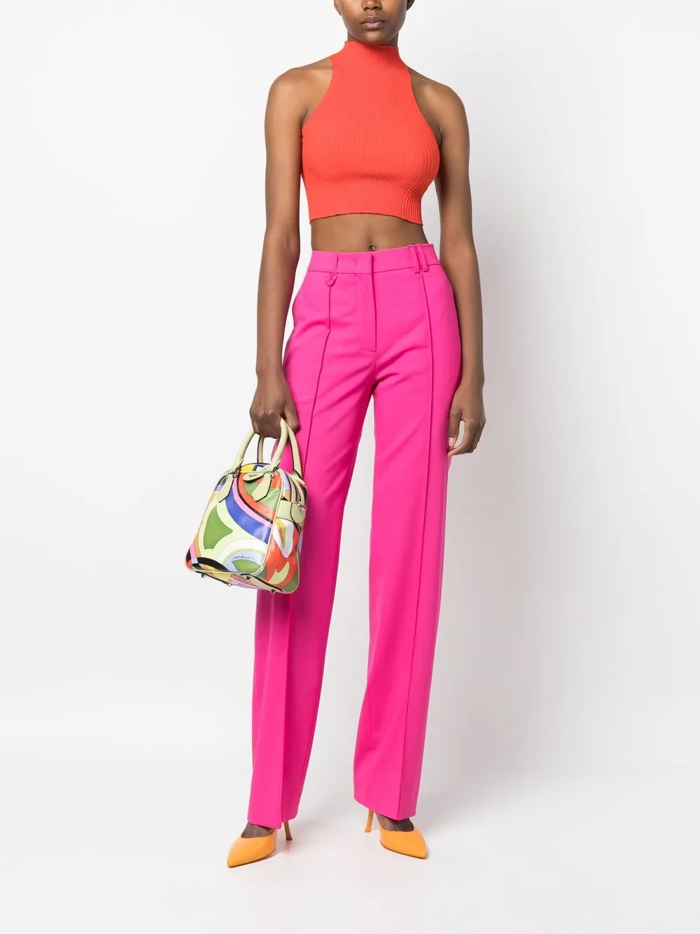 Moschino Shopper met abstracte print - Groen
